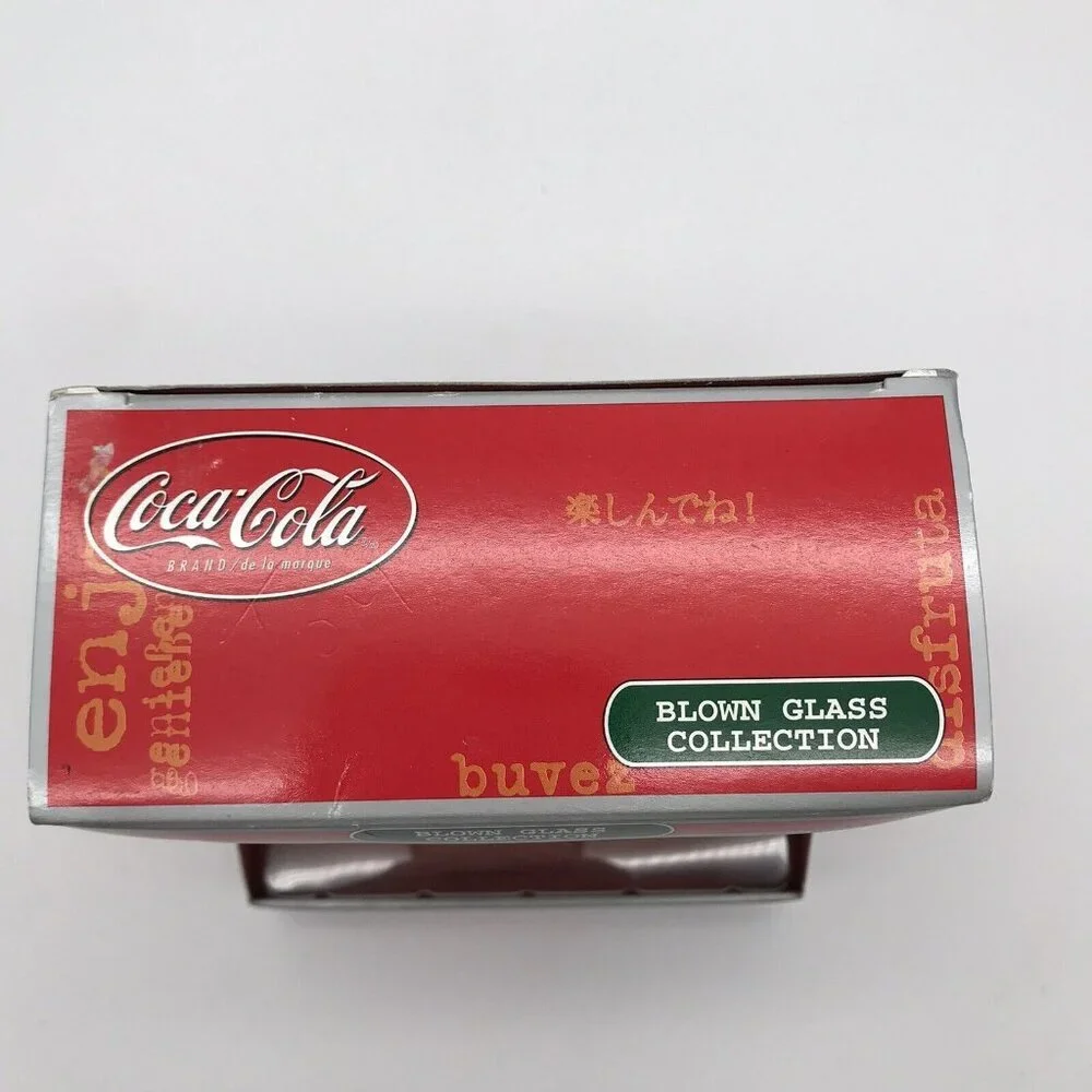 Coca-Cola Ornament Blown Glass Coke Bottling Company Truck Christmas Red Gold